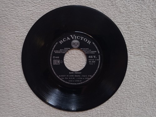 45t elvis presley almost - elvis,