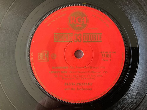 Elvis rare french ep - v-,